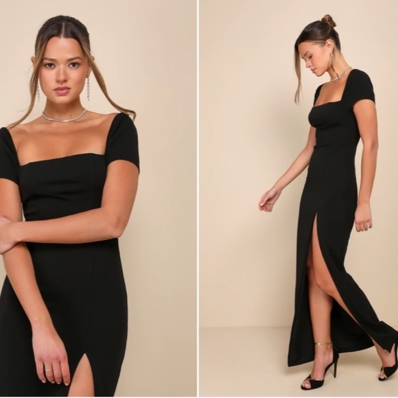 LULU's Prom Wedding Special Event Modern Chic Sexy Mermaid Maxi Dress - Picture 1 of 4
